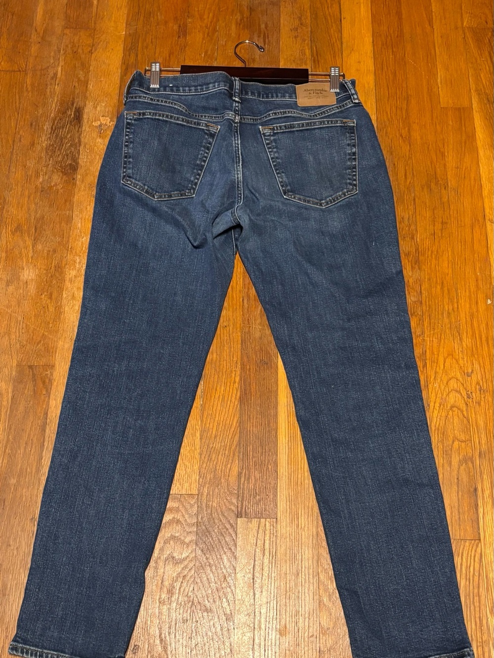 Abercrombie &‎ Fitch Men’s Dark Blue Skinny Jeans    W 32 L 32 - Picture 5 of 8
